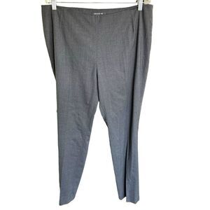Lafayette 148 Women's Gray Grey Lambswool Dress Pants Sz Medium Stretch Career